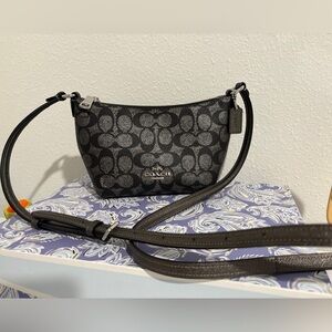 Coach Black and Gray Crossbody Bag